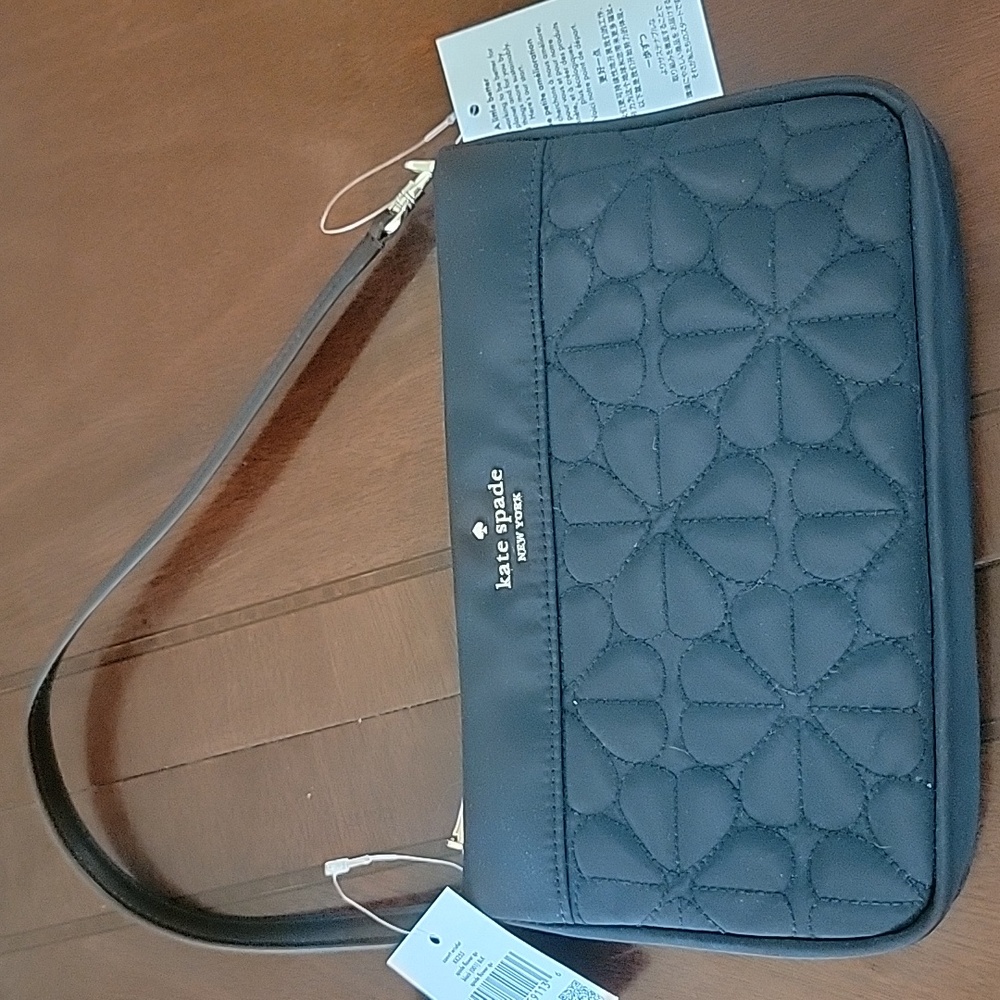 Kate Spade Black Quilted Shoulder Bag